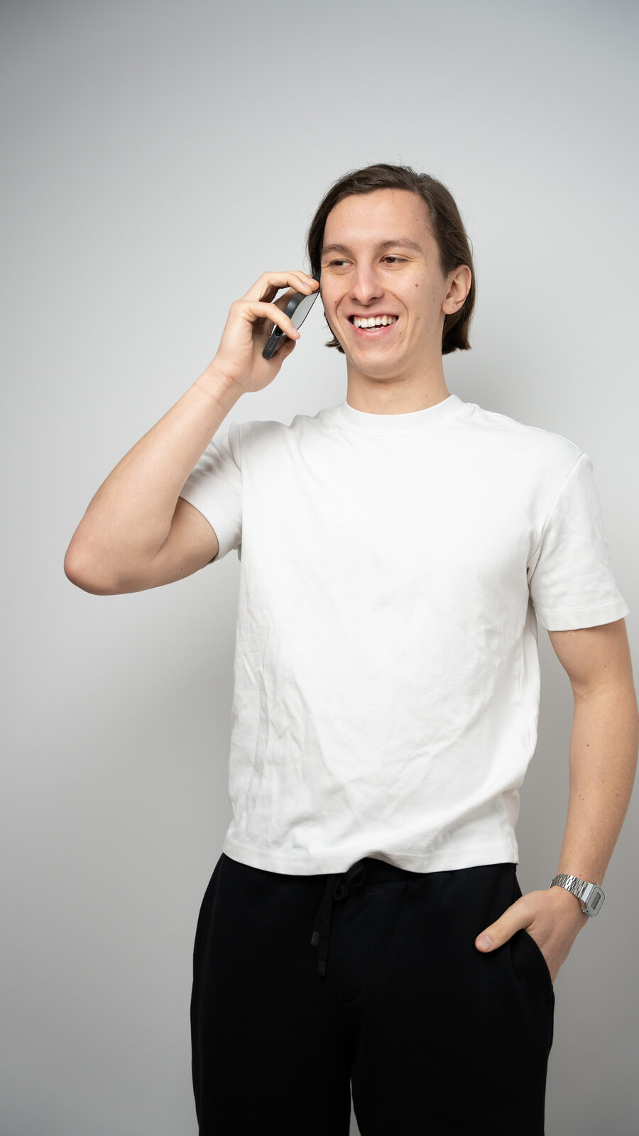Jack on the box med telefonskim pogovorom